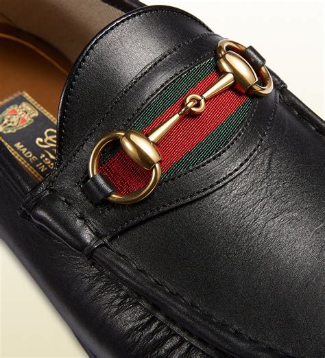 gucci black loafer men|gucci loafers men monogram.